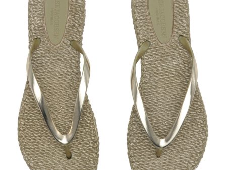 Metallic Flip Flop Platin Cheap