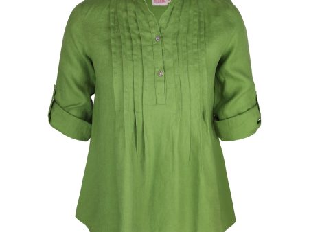 Greta Pintuck Fern Shirt Sale