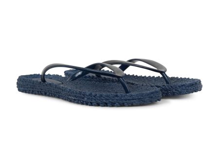 Metallic Flip Flop Indigo Fashion