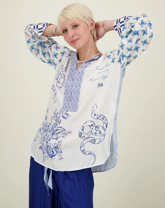 Alexa Amalfi Coast Placket Tunic on Sale