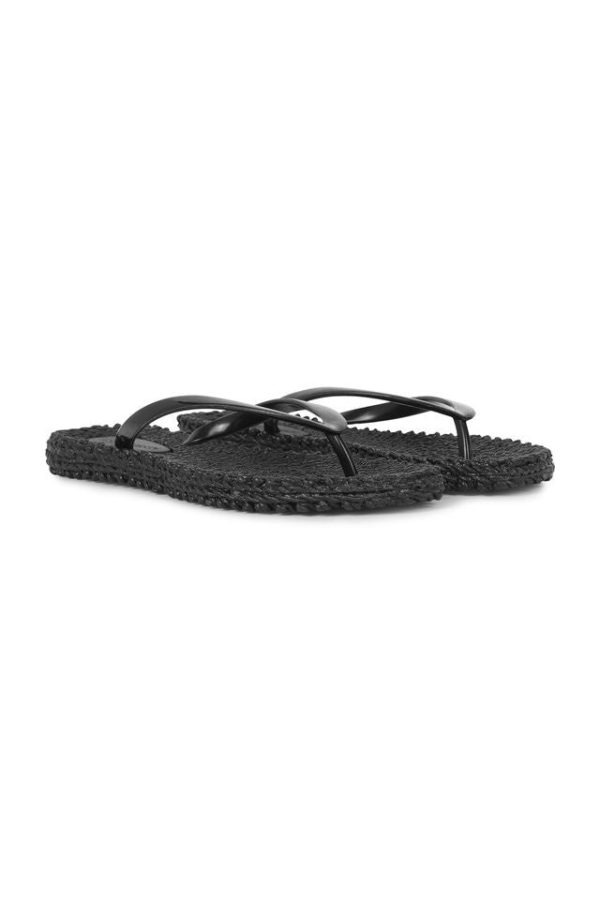 Metallic Flip Flop Black Online Sale