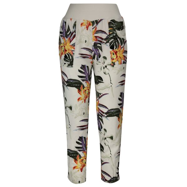 Gerrie Pull On Pant Milk Flower Online Hot Sale