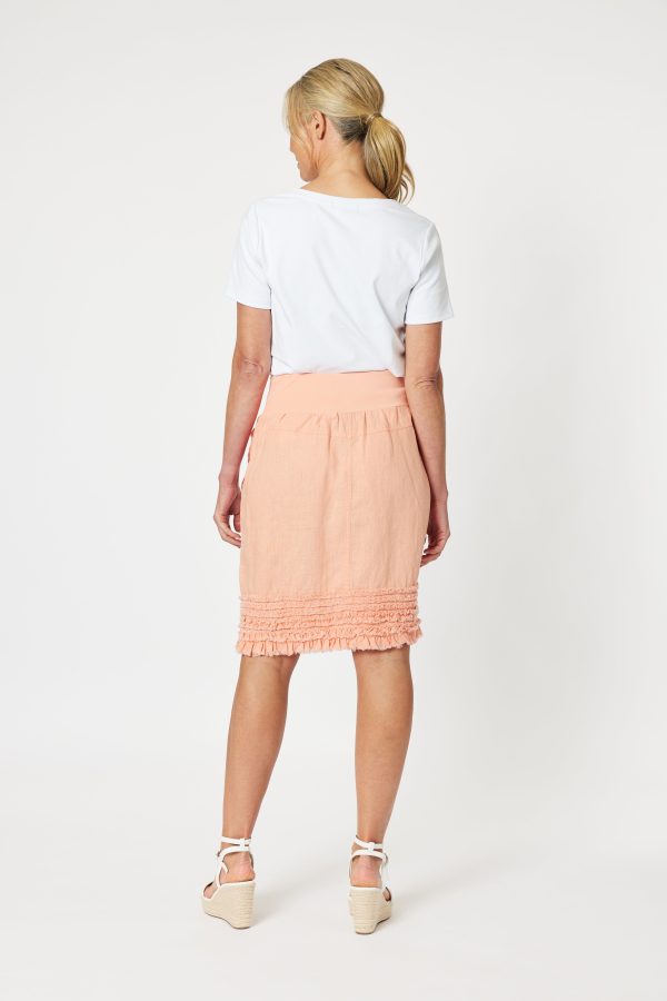 Mimi Ruffle Mandarine Hem Skirt For Sale