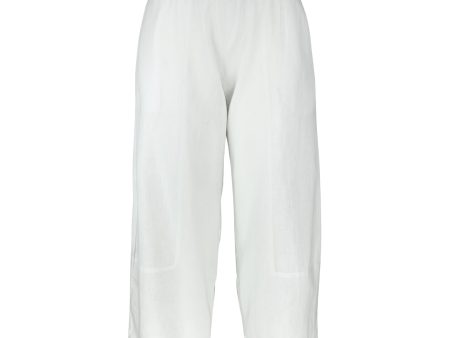 Lotti Raw P on Wideleg Lincot White Pant Online Sale