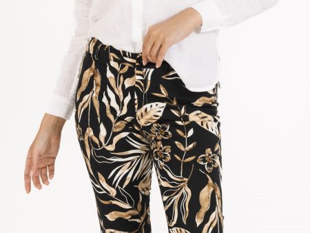 Printed Pants W Front Zip Hot on Sale