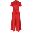 Candice Belted Jumpsuit Coral Sale