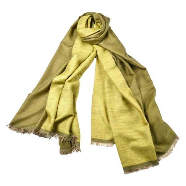 T 542 Reversible Olive Lime Shawl Online Sale