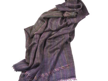 T530  Multi Purple Stole on Sale