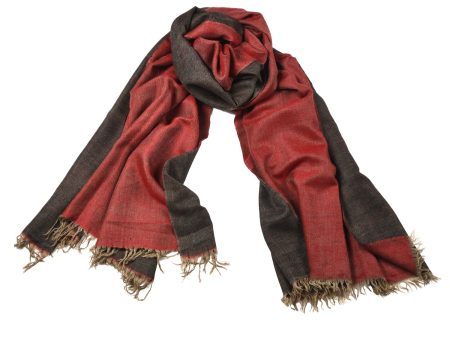 T541 Reversible Black Red Shawl Online Sale