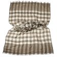 T538 Premium Natural Check Shawl Hot on Sale