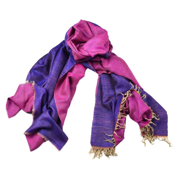 T544 Reversible Purple Pink Shawl For Cheap