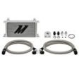 Universal 19 Row Oil Cooler Kit, Silver Fashion