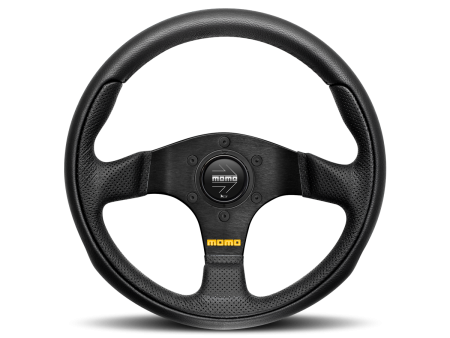 Steering Wheel - Team, 300 Diam, 40 Dish, Blk Leather, Blk Spokes Online Sale