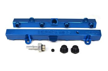 TRI-FLOW Honda K20 K24 Fuel Rail Blue A5 - 3 4 Boss to AN-6 1pc. & 3 4 Boss Plug 2pc. Supply