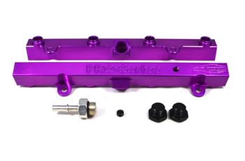 TRI-FLOW Honda K20 K24 Fuel Rail Purple  A4 - 3 4 Boss to AN-10 2pc. & 3 4 Boss Plug 1pc. Online Sale