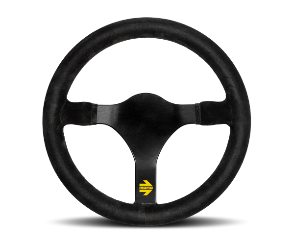 Steering Wheel - MOD.31, 340 Diam, 0 Dish, Blk Suede, Blk Spokes Cheap