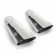 Stainless Works Flat Oval Exhaust Tips 2.5in Inlet (priced per pair) For Discount