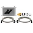 Universal 25 Row Thermostatic Oil Cooler Kit, Silver Cheap