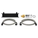 Universal Thermostatic 10 Row Oil Cooler Kit, Black Online now