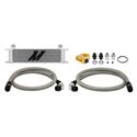 Universal Thermostatic 10 Row Oil Cooler Kit, Silver on Sale